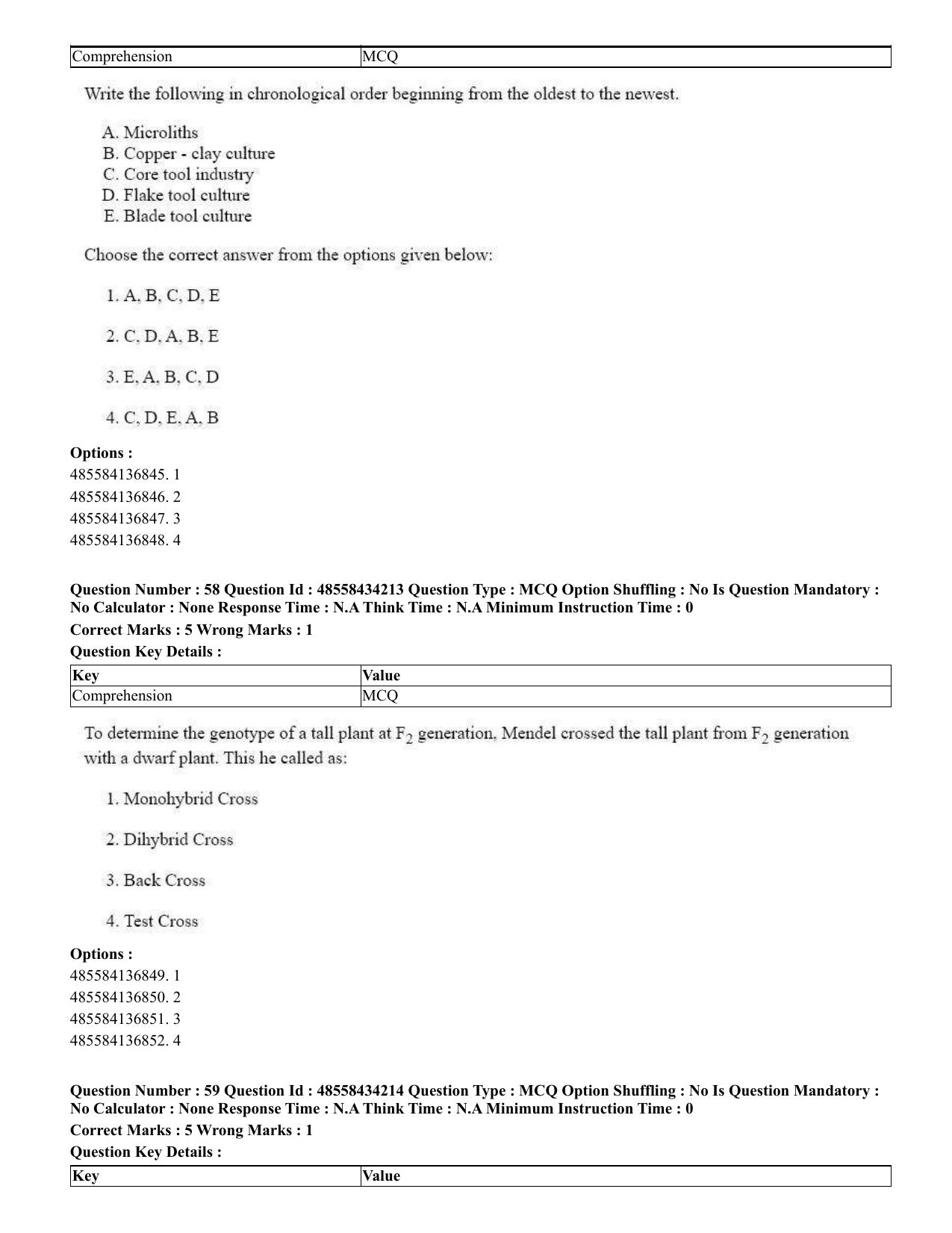 CUET 2023 English Sanskrit Shift 3 Question Paper - 18 June 2023 - Page 42