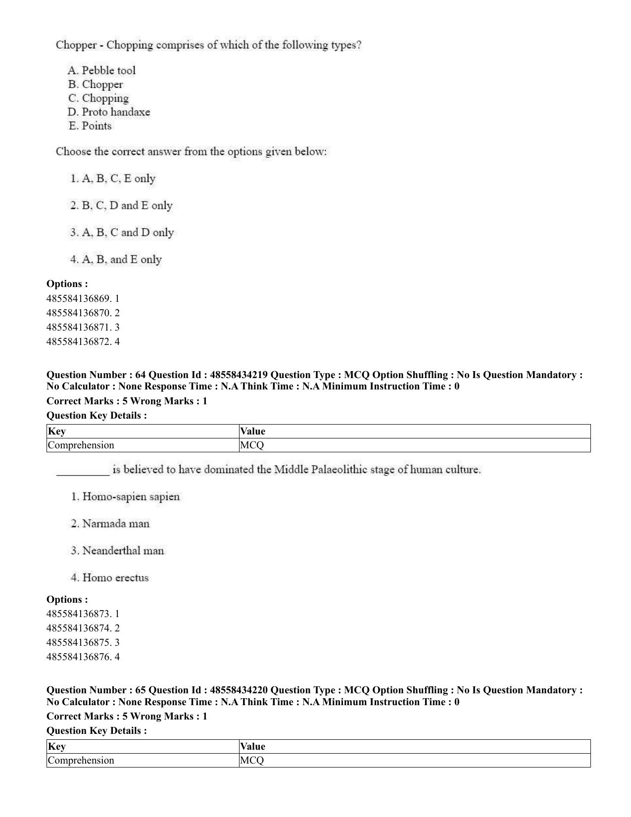 CUET 2023 English Sanskrit Shift 3 Question Paper - 18 June 2023 - Page 45