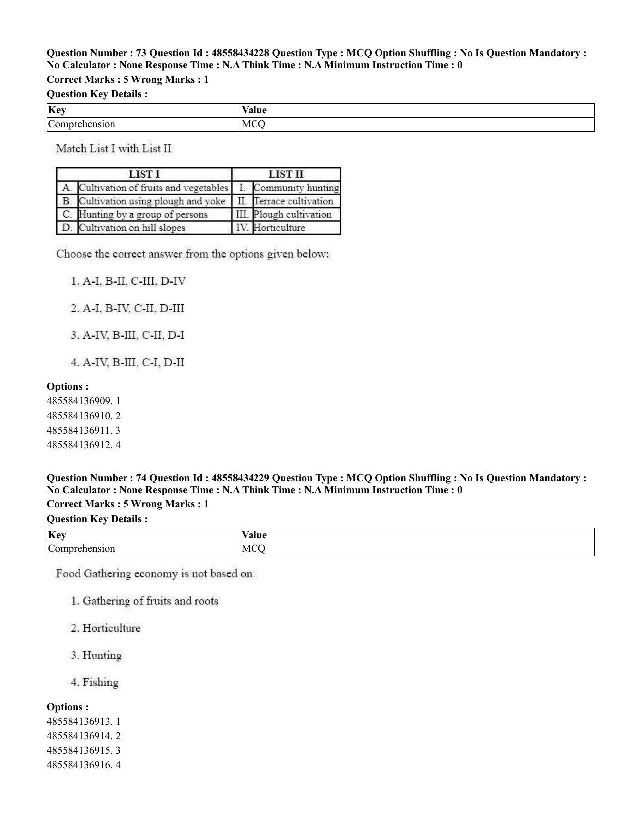 CUET 2023 English Sanskrit Shift 3 Question Paper - 18 June 2023 - Page 50