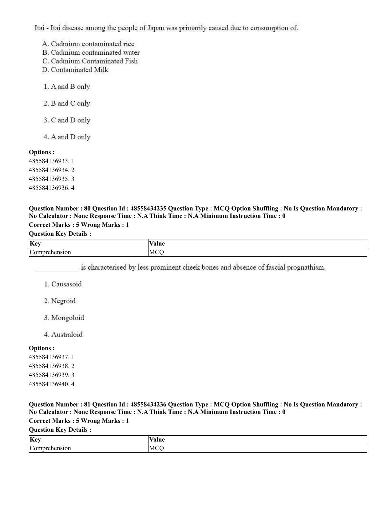 CUET 2023 English Sanskrit Shift 3 Question Paper - 18 June 2023 - Page 53