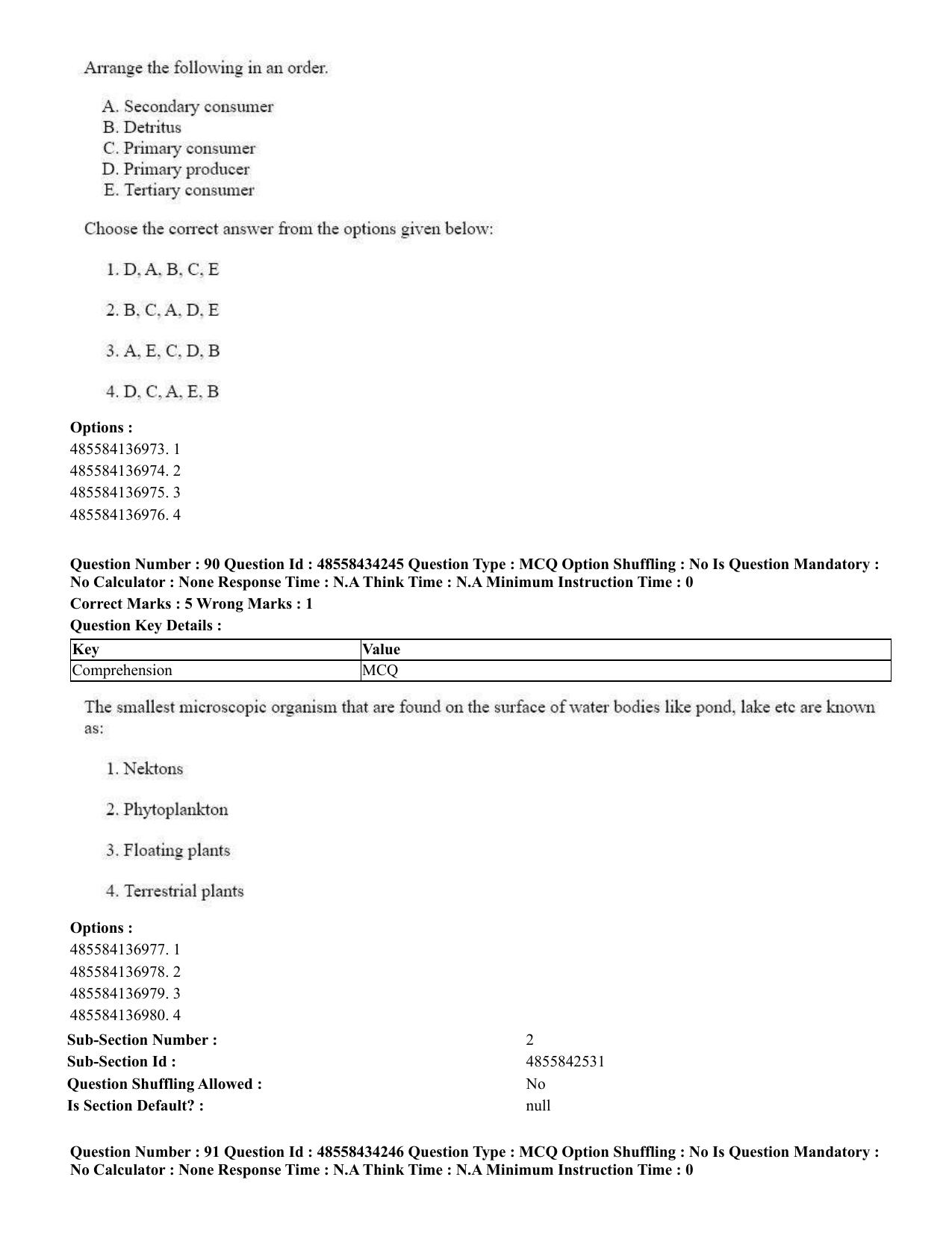 CUET 2023 English Sanskrit Shift 3 Question Paper - 18 June 2023 - Page 58