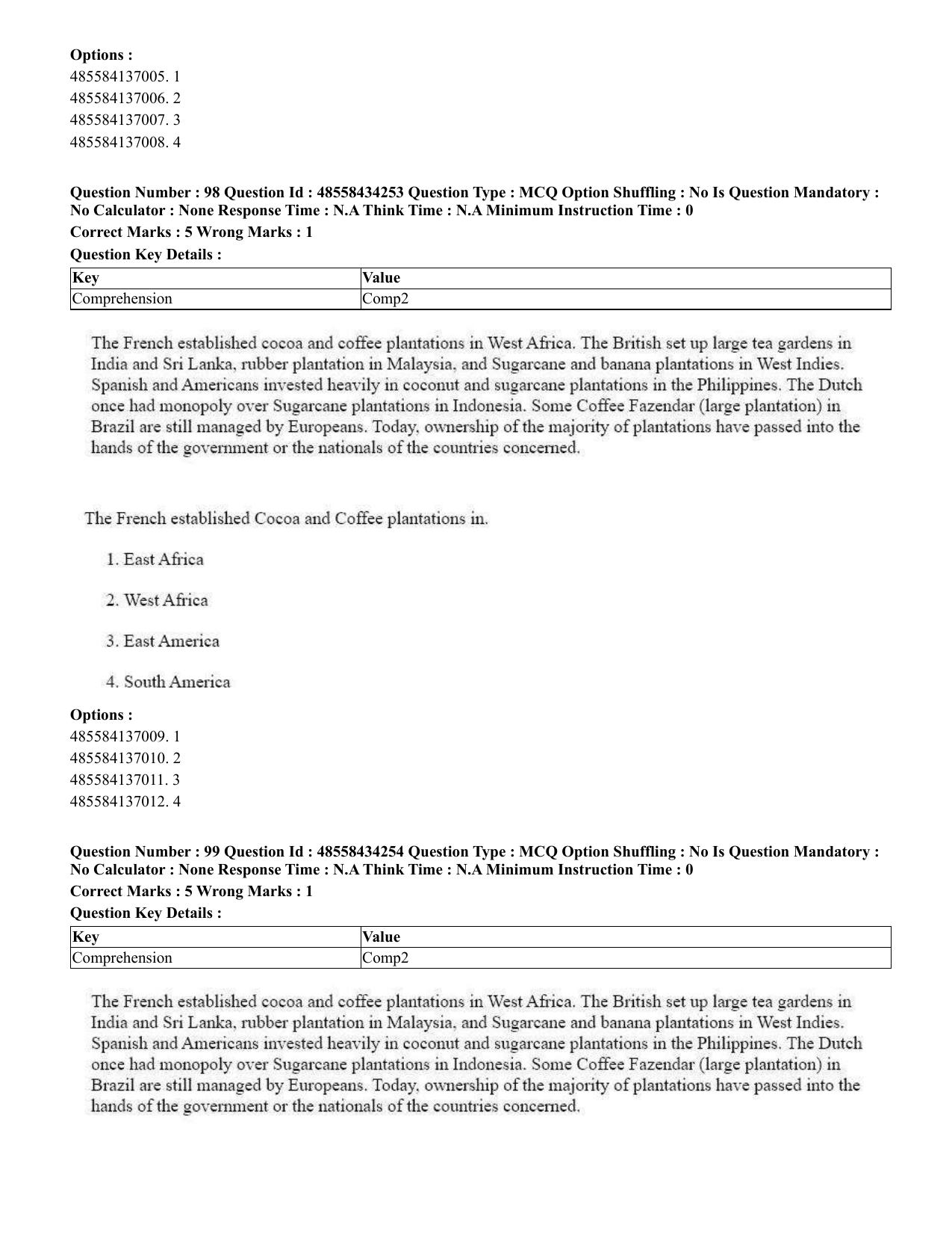 CUET 2023 English Sanskrit Shift 3 Question Paper - 18 June 2023 - Page 63