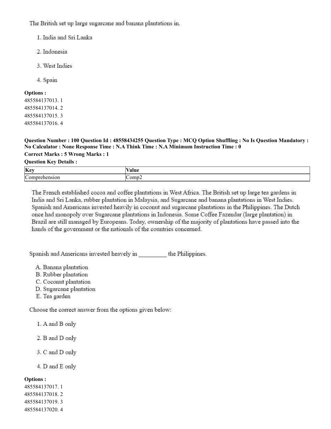 CUET 2023 English Sanskrit Shift 3 Question Paper - 18 June 2023 - Page 64
