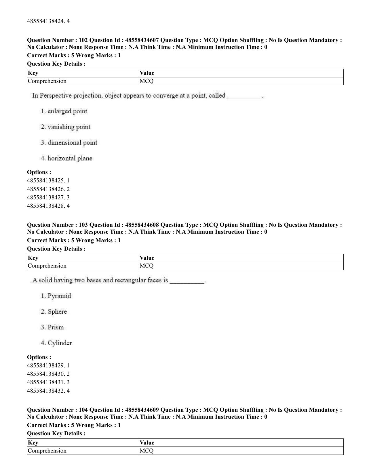 CUET 2023 English Sanskrit Shift 3 Question Paper - 18 June 2023 - Page 66