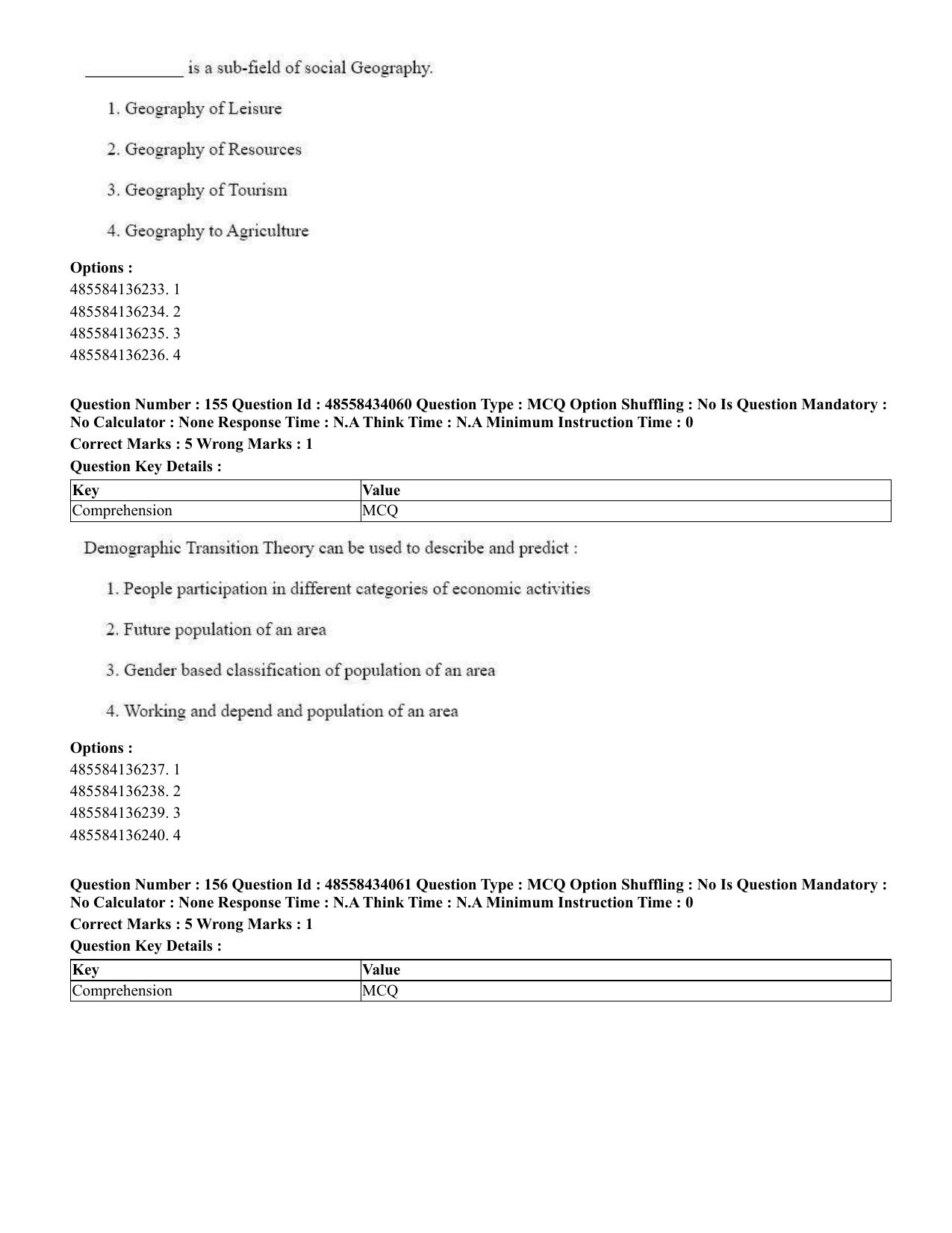 CUET 2023 English Sanskrit Shift 3 Question Paper - 18 June 2023 - Page 103