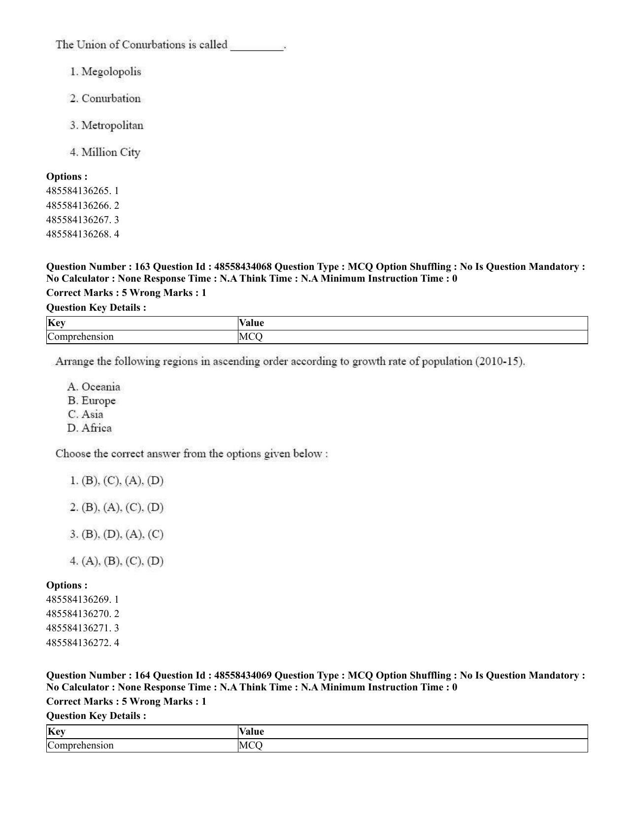 CUET 2023 English Sanskrit Shift 3 Question Paper - 18 June 2023 - Page 107