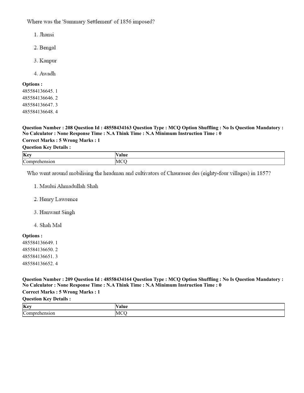 CUET 2023 English Sanskrit Shift 3 Question Paper - 18 June 2023 - Page 135