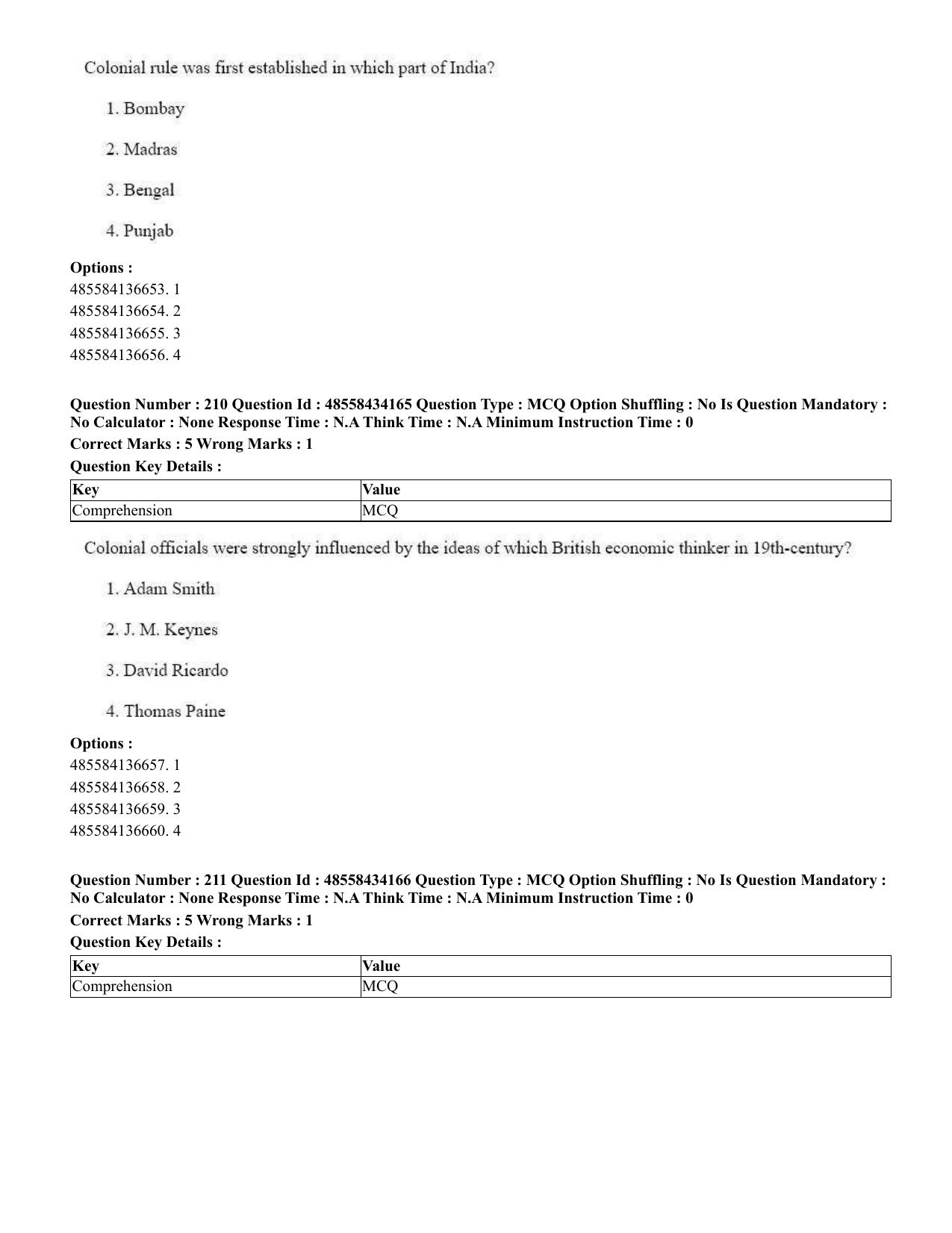 CUET 2023 English Sanskrit Shift 3 Question Paper - 18 June 2023 - Page 136
