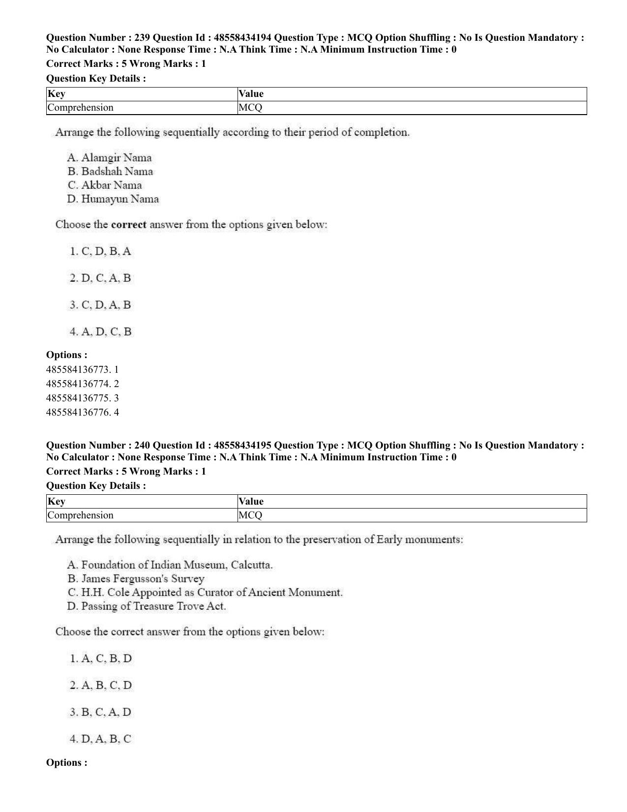 CUET 2023 English Sanskrit Shift 3 Question Paper - 18 June 2023 - Page 152