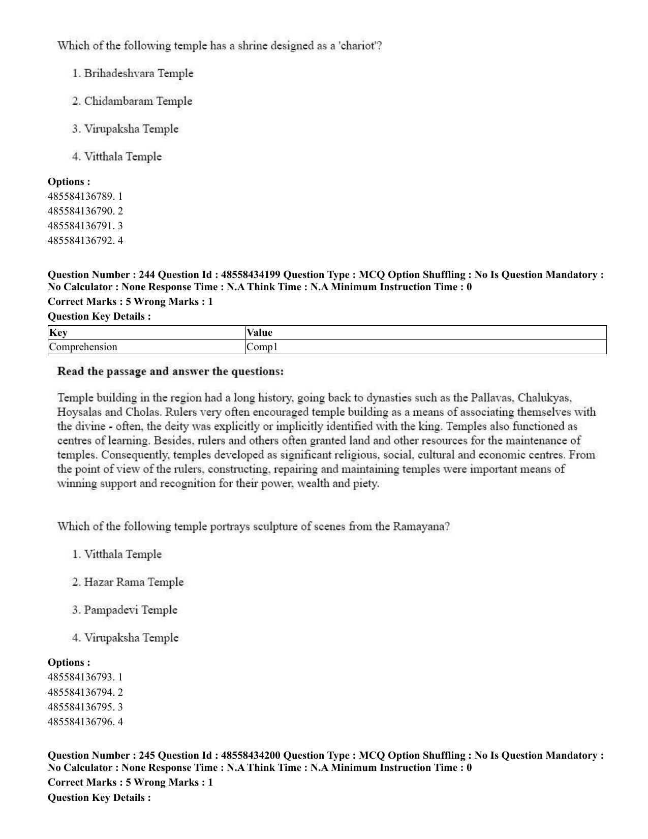 CUET 2023 English Sanskrit Shift 3 Question Paper - 18 June 2023 - Page 155