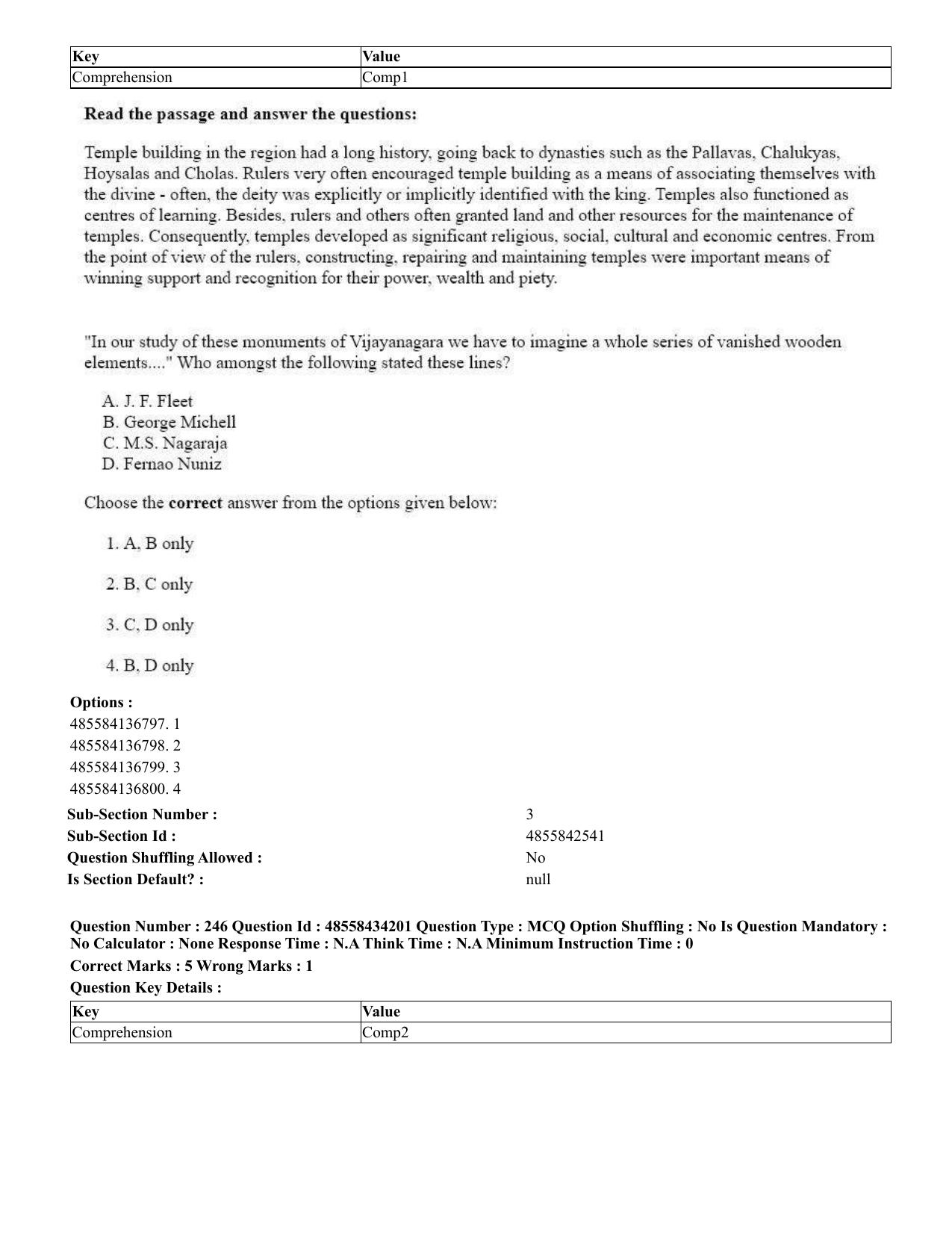 CUET 2023 English Sanskrit Shift 3 Question Paper - 18 June 2023 - Page 156