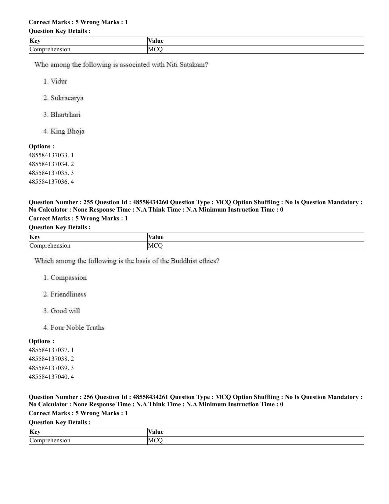 CUET 2023 English Sanskrit Shift 3 Question Paper - 18 June 2023 - Page 162