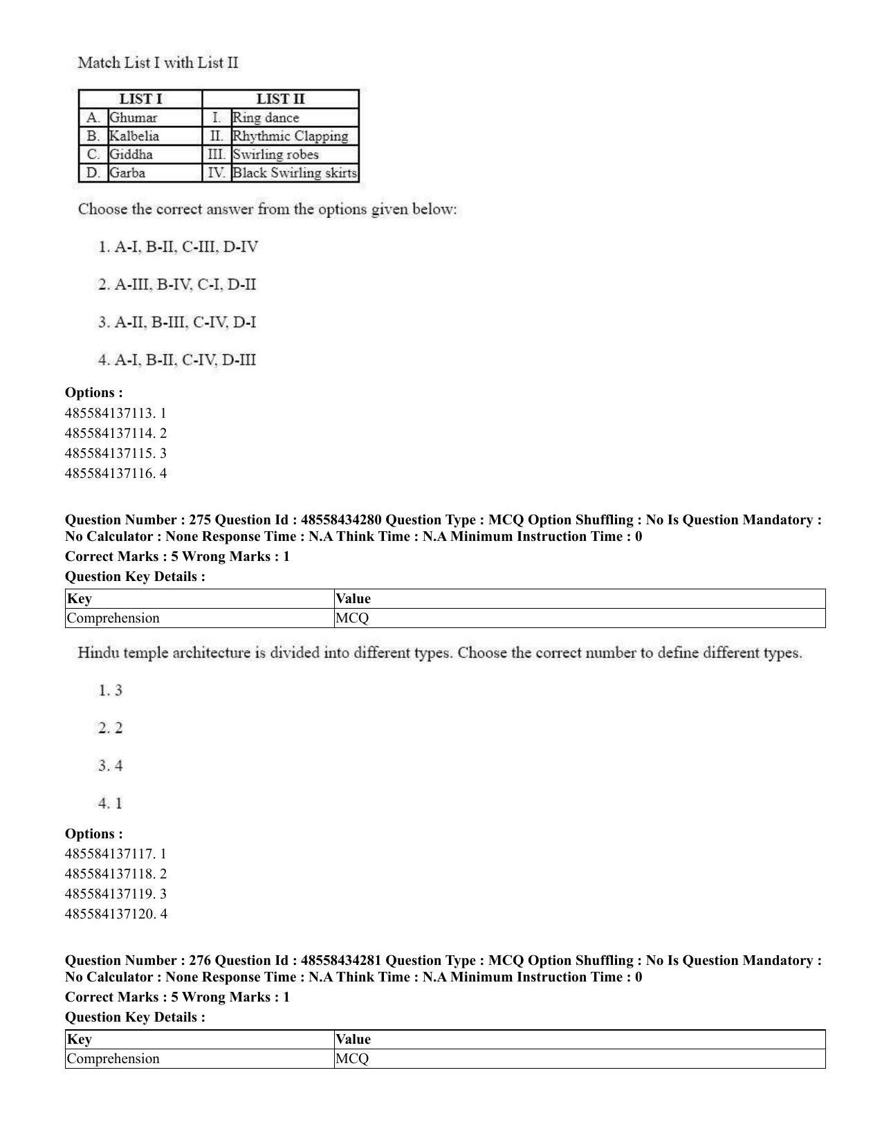 CUET 2023 English Sanskrit Shift 3 Question Paper - 18 June 2023 - Page 172