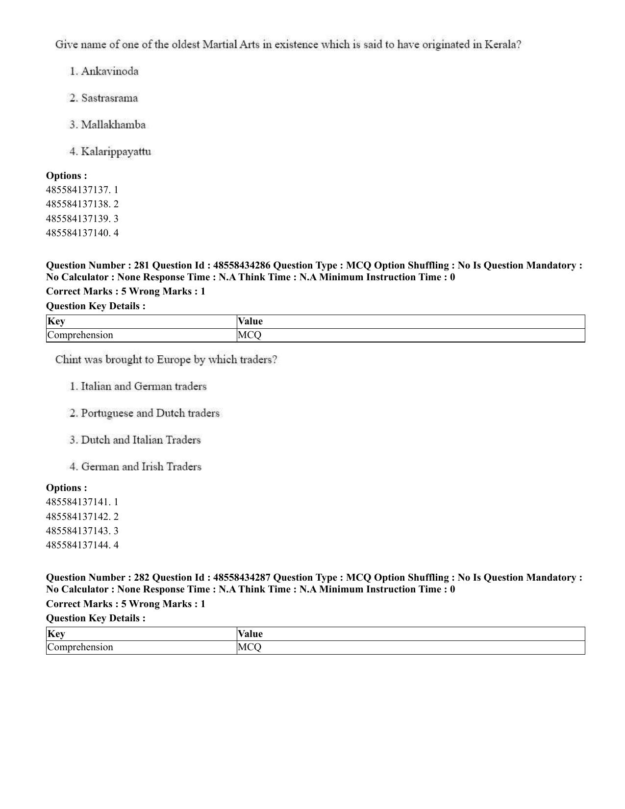 CUET 2023 English Sanskrit Shift 3 Question Paper - 18 June 2023 - Page 175