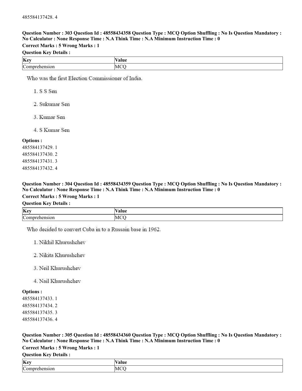 CUET 2023 English Sanskrit Shift 3 Question Paper - 18 June 2023 - Page 192