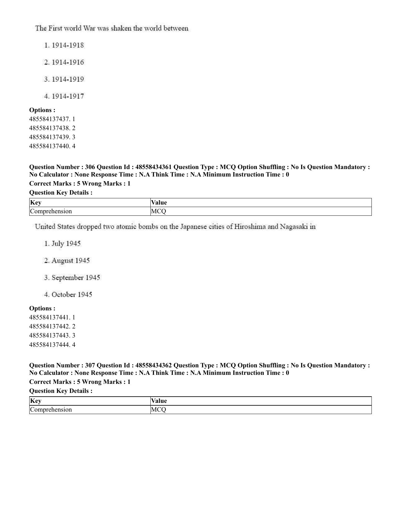 CUET 2023 English Sanskrit Shift 3 Question Paper - 18 June 2023 - Page 193
