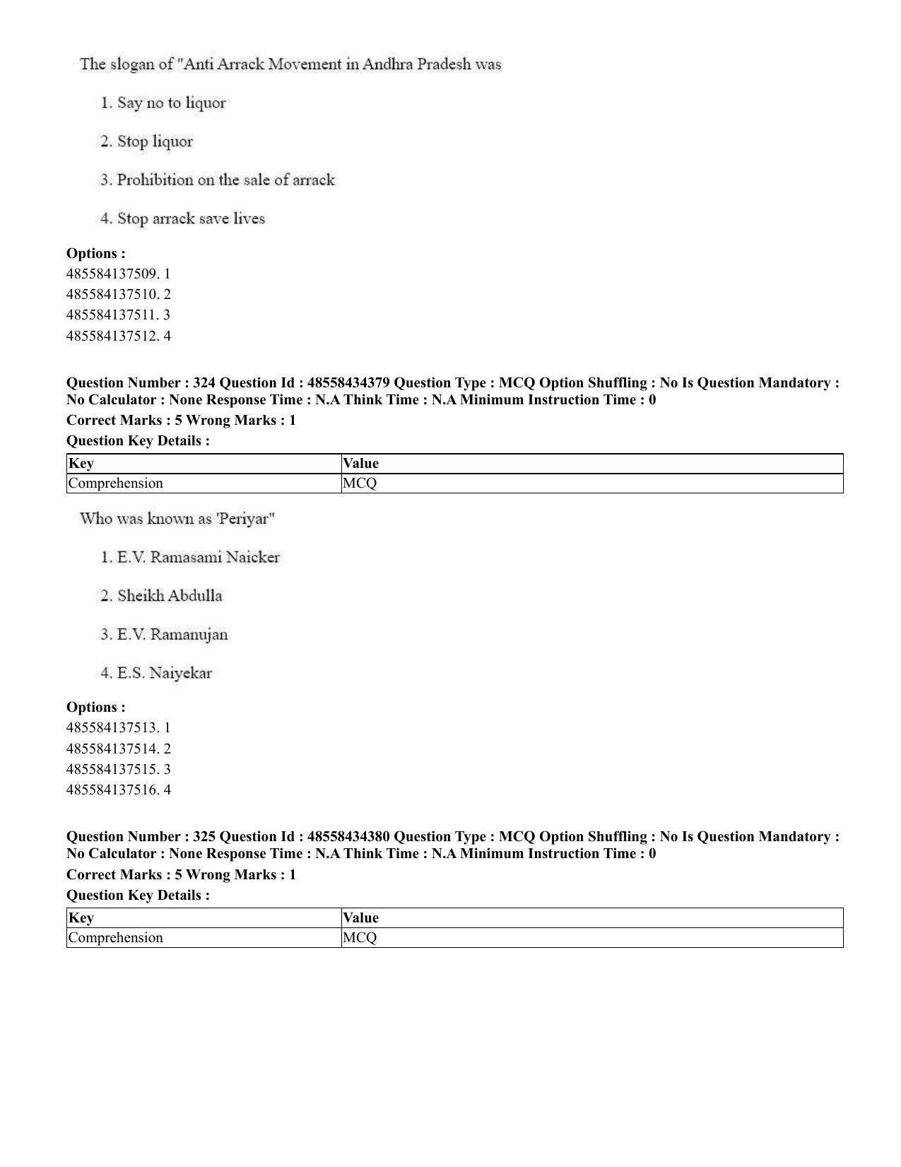 CUET 2023 English Sanskrit Shift 3 Question Paper - 18 June 2023 - Page 202