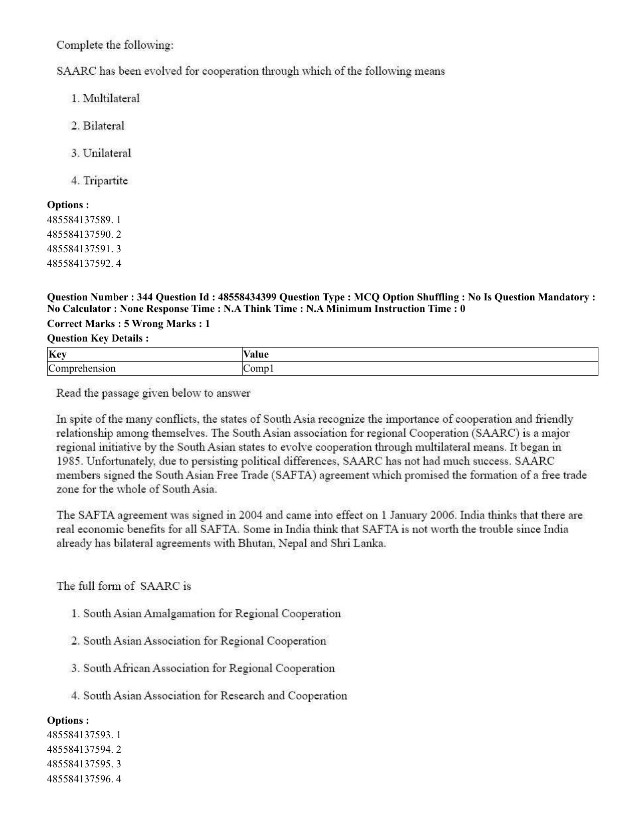 CUET 2023 English Sanskrit Shift 3 Question Paper - 18 June 2023 - Page 213