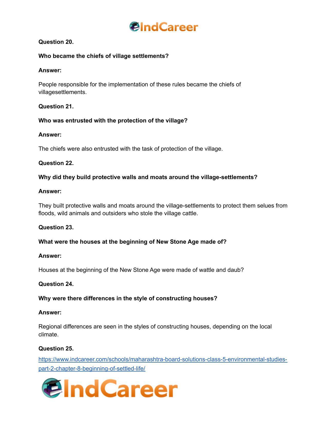 Maharashtra Board Solutions Class 5-Environmental Studies (Part 2): Chapter 8- Beginning of Settled Life - Page 12