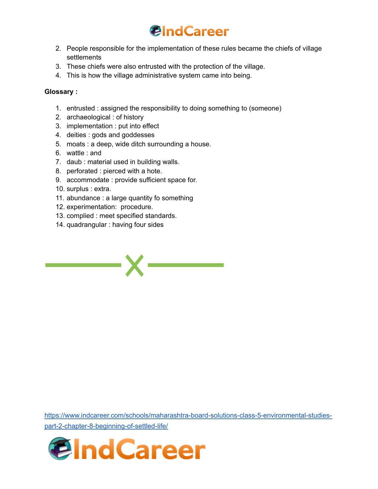 Maharashtra Board Solutions Class 5-Environmental Studies (Part 2): Chapter 8- Beginning of Settled Life - Page 17