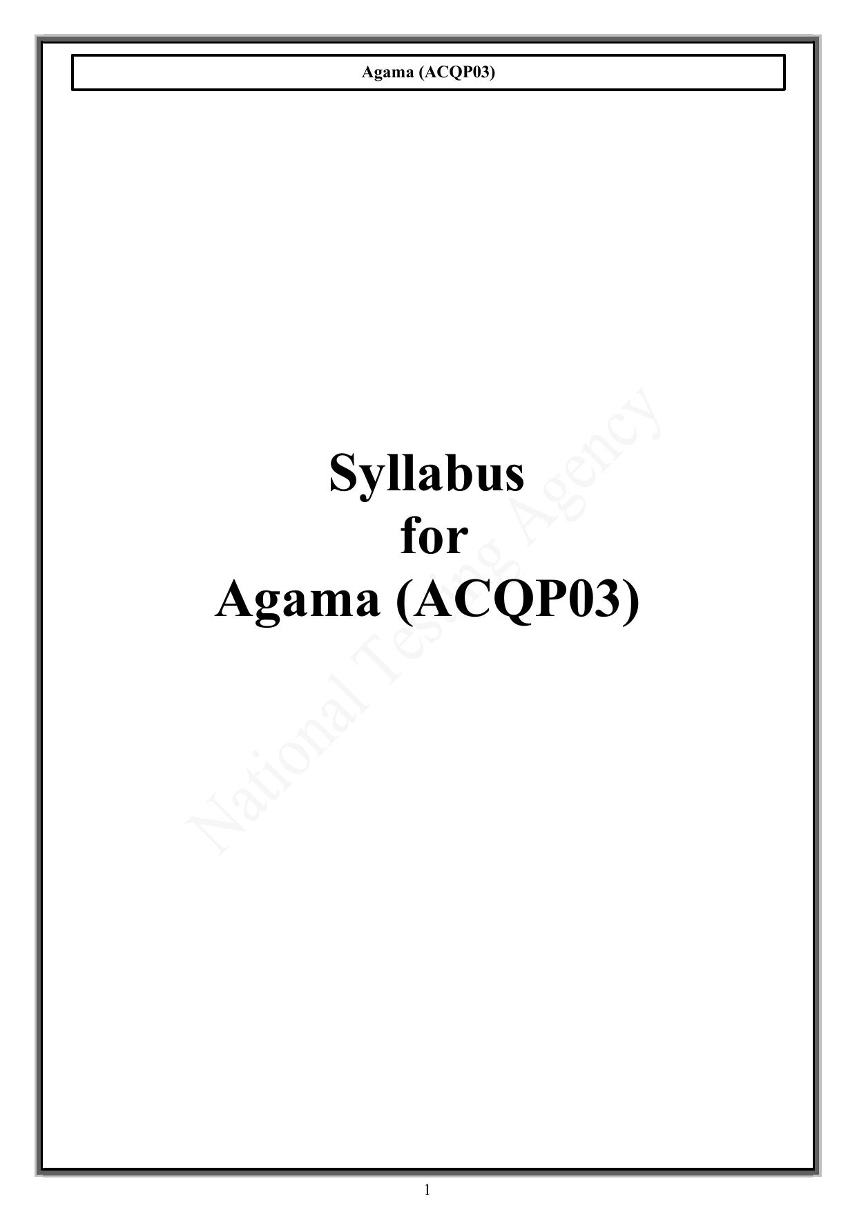 CUET PG Acharya Syllabus - Page 5