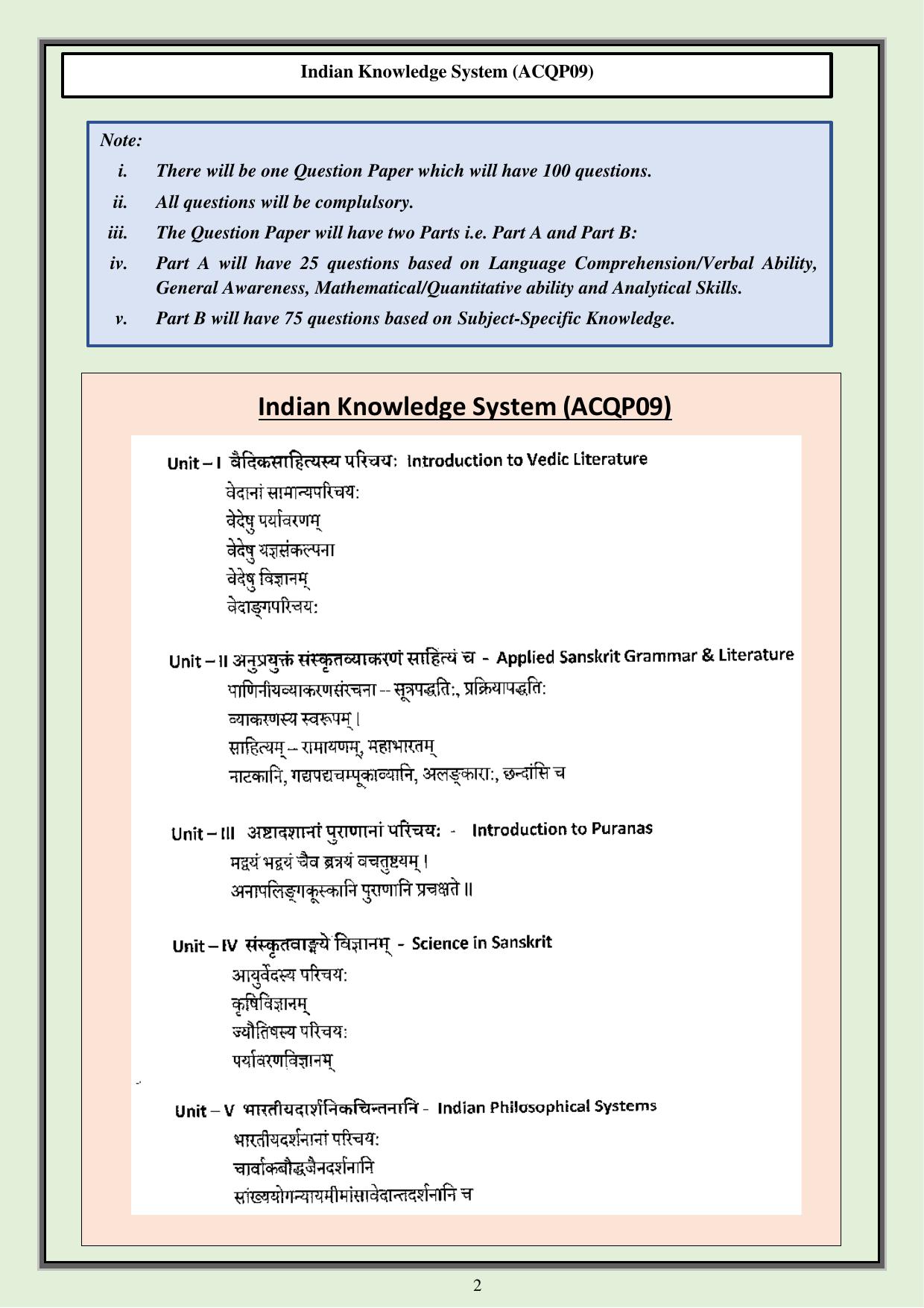 CUET PG Acharya Syllabus - Page 19
