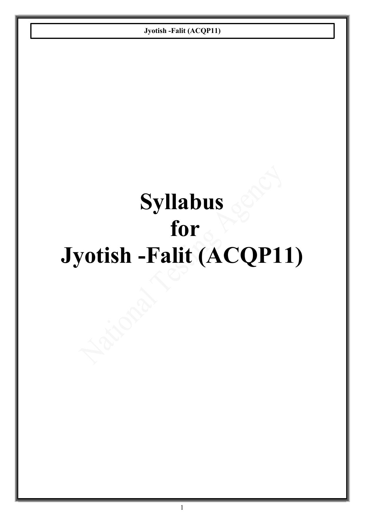 CUET PG Acharya Syllabus - Page 22