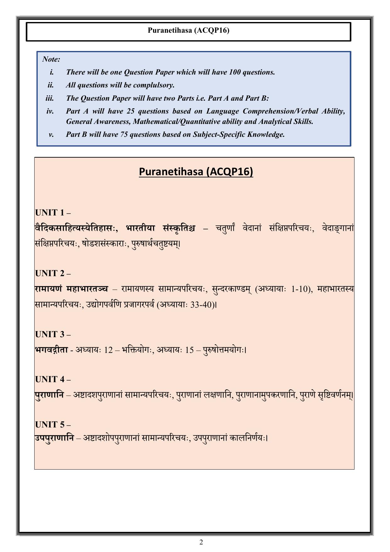 CUET PG Acharya Syllabus - Page 33