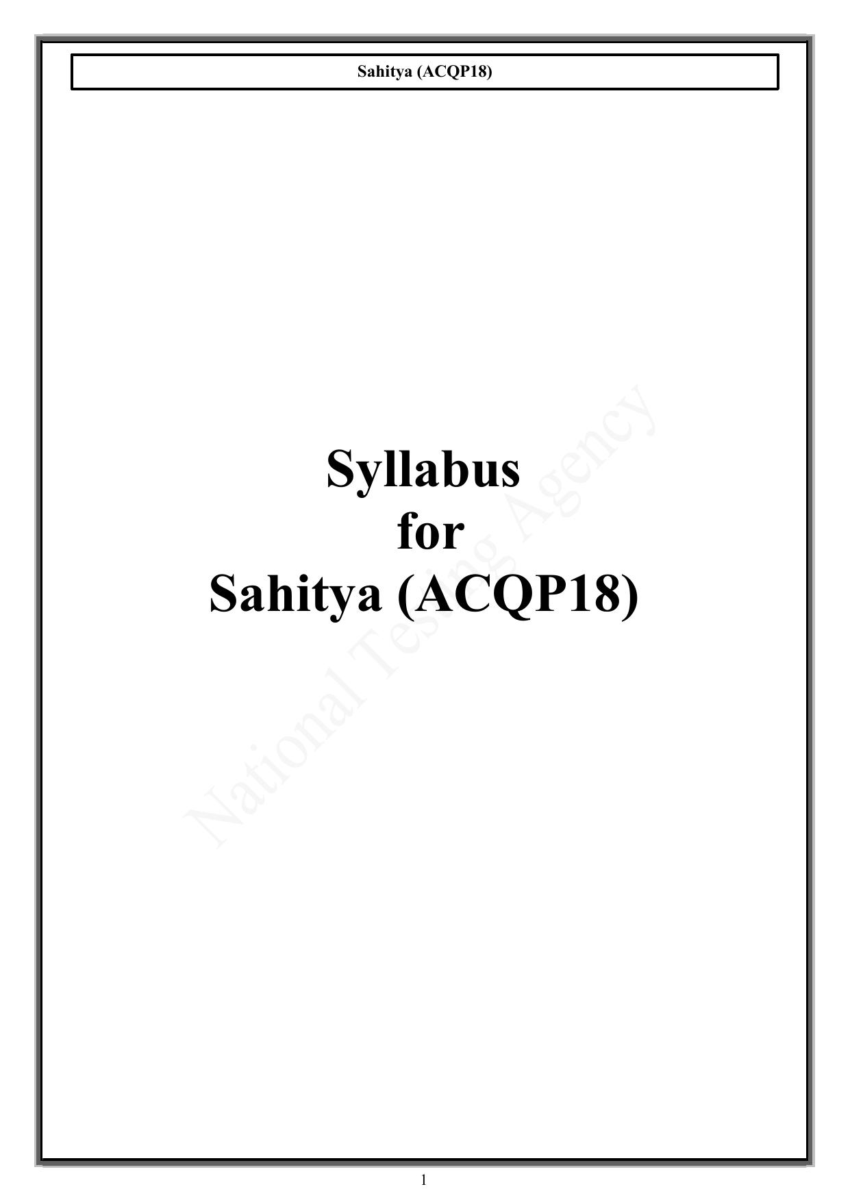 CUET PG Acharya Syllabus - Page 36