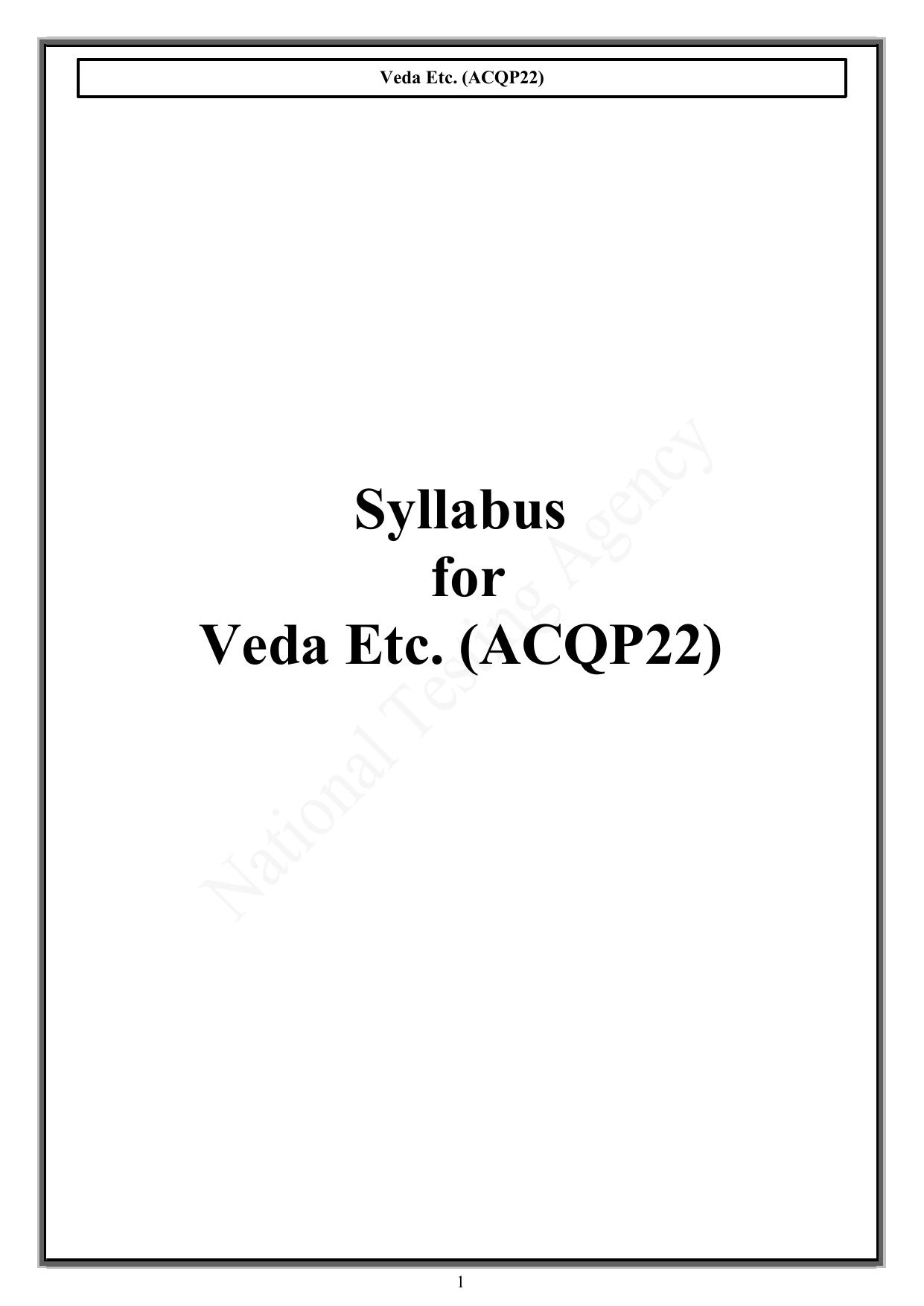 CUET PG Acharya Syllabus - Page 44