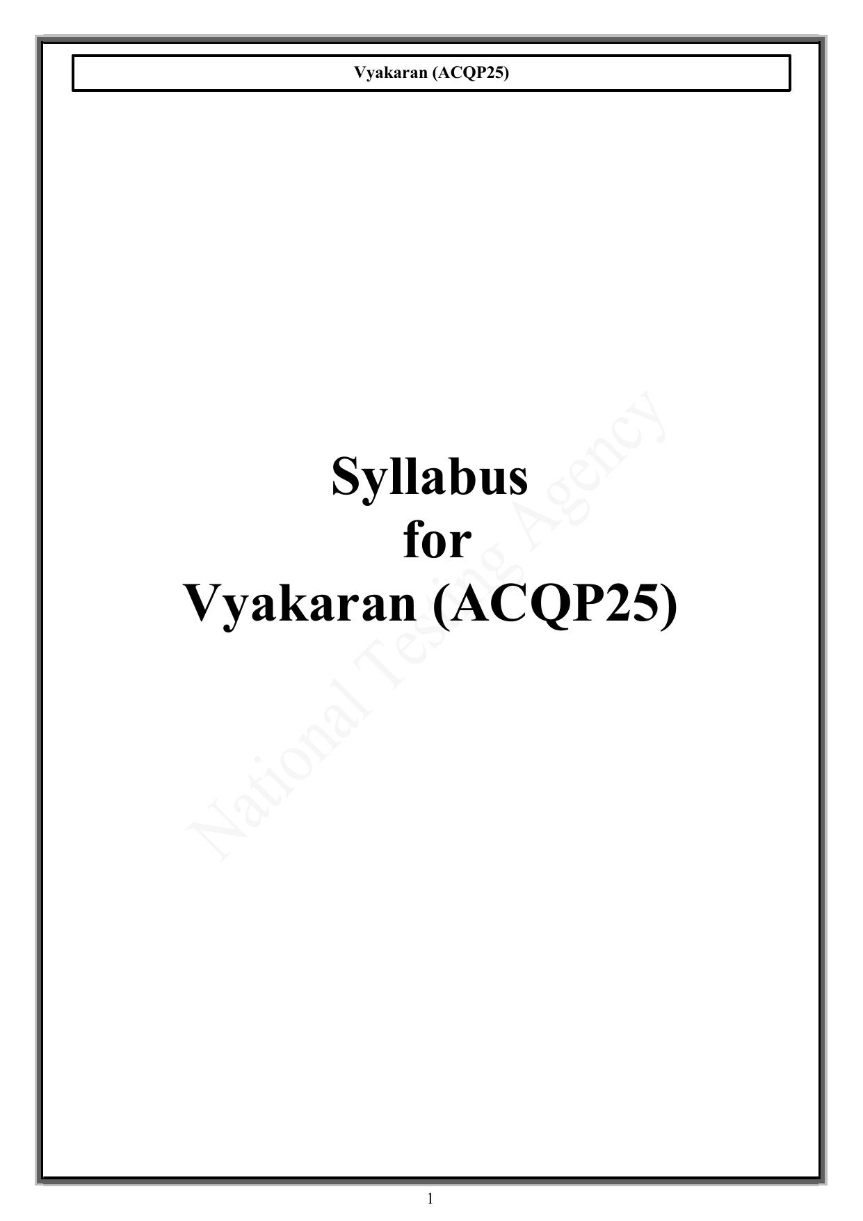 CUET PG Acharya Syllabus - Page 50