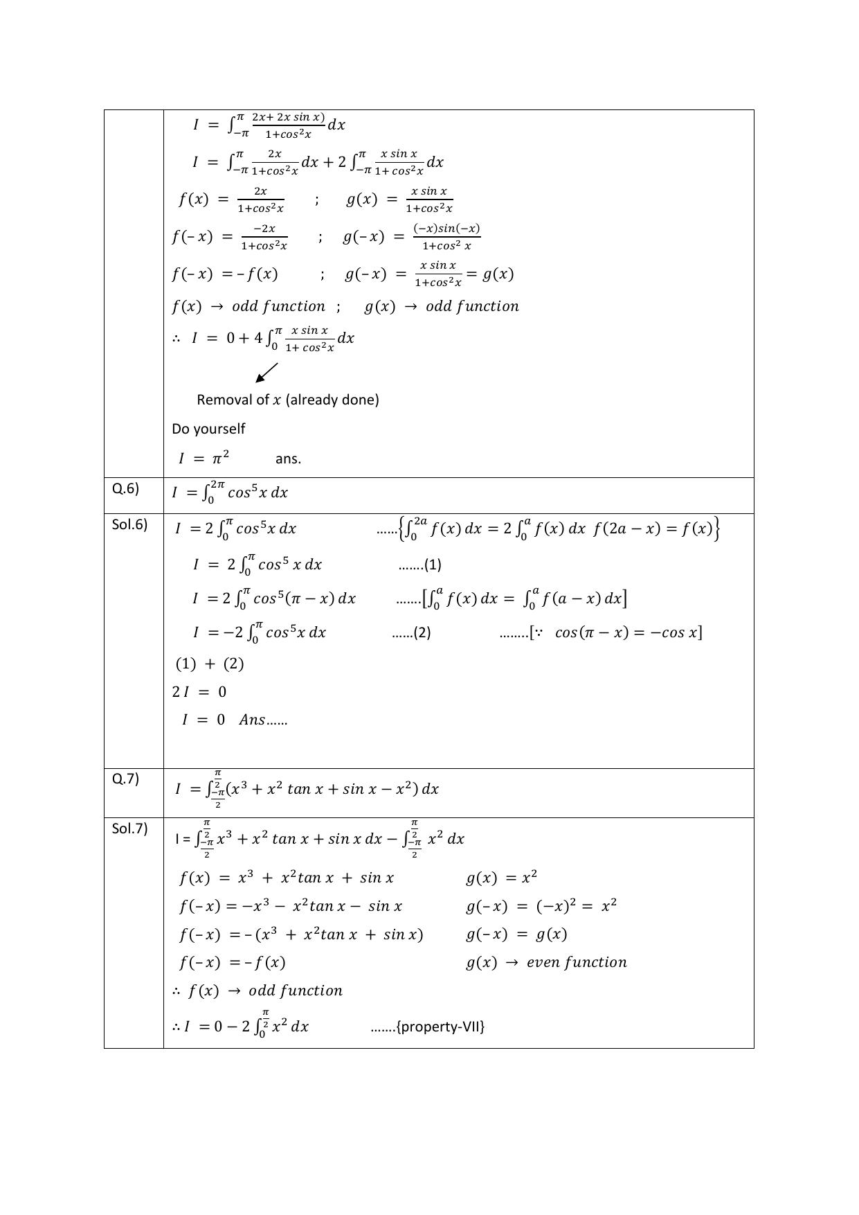 CBSE Class 12 Maths Worksheets Definite integrals Assignment 5 - Page 3