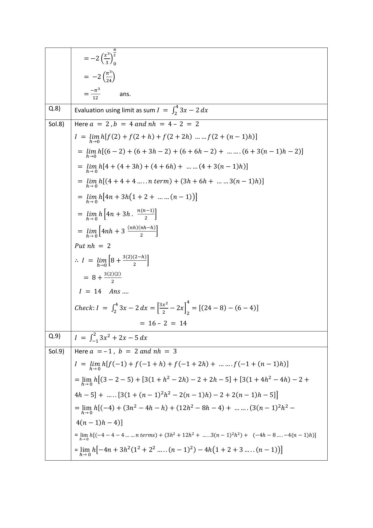 CBSE Class 12 Maths Worksheets Definite integrals Assignment 5 - Page 4