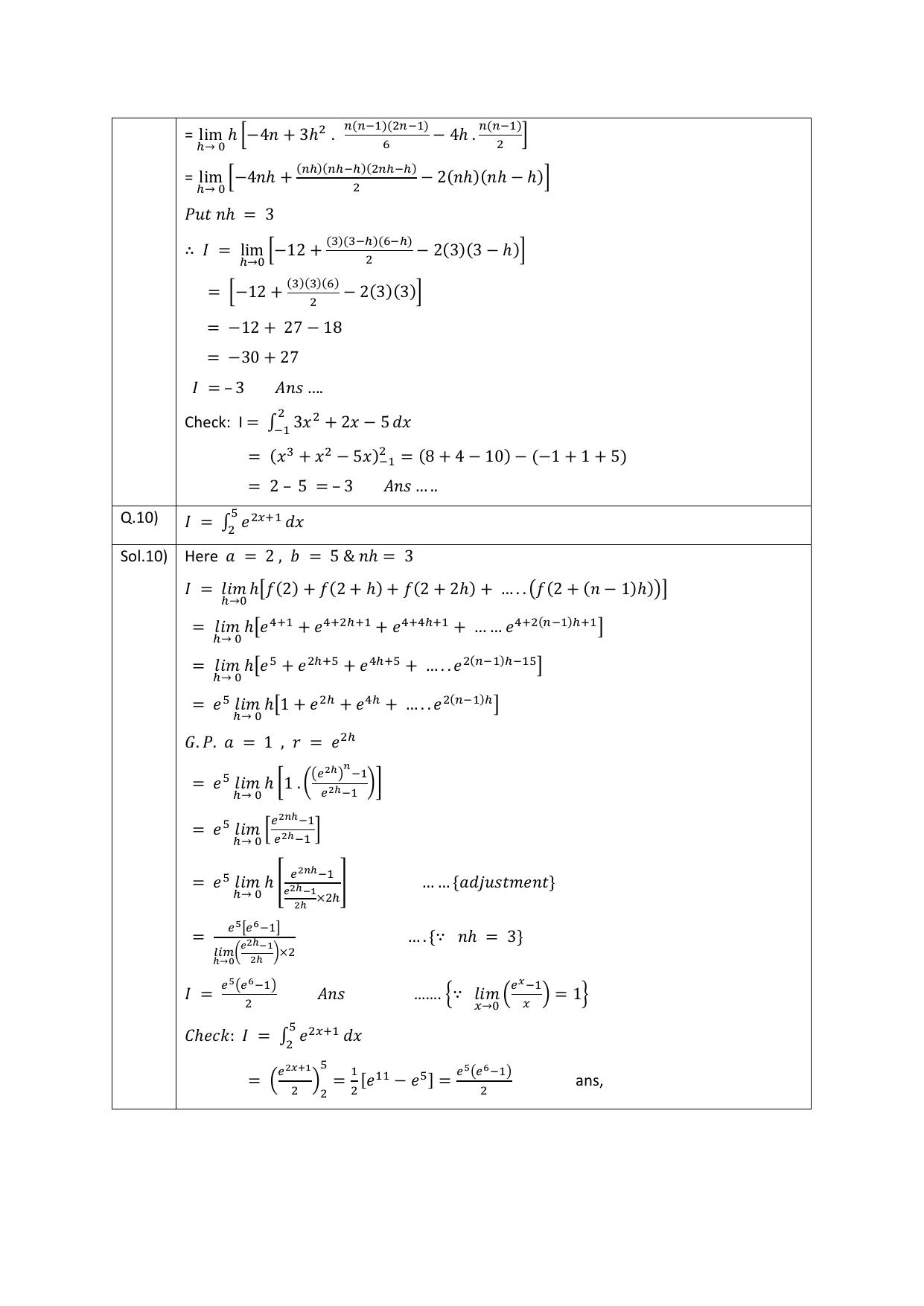 CBSE Class 12 Maths Worksheets Definite integrals Assignment 5 - Page 5