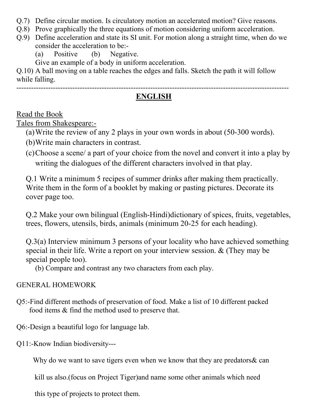 CBSE Worksheets for Class 9 Assignment 5 - Page 3