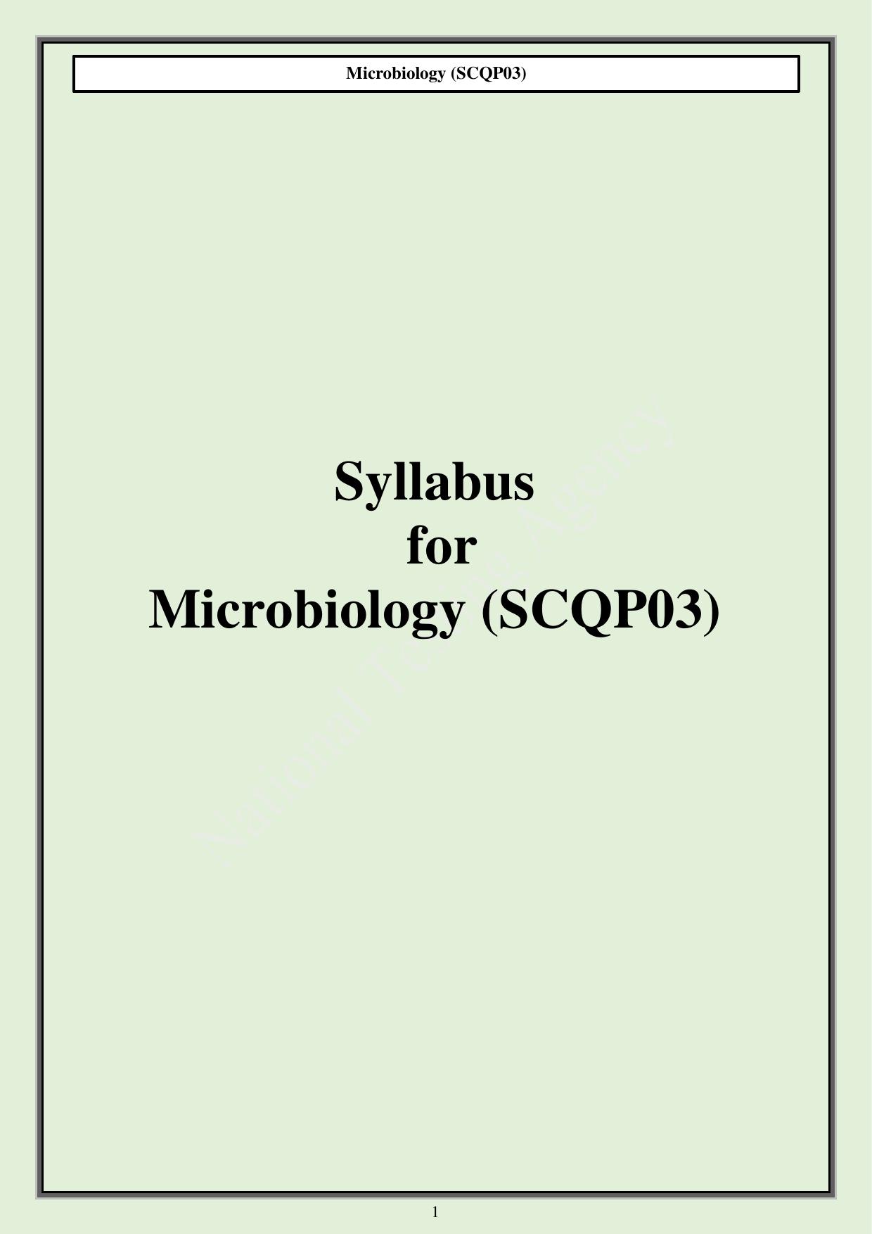 CUET PG Science Syllabus - Page 5