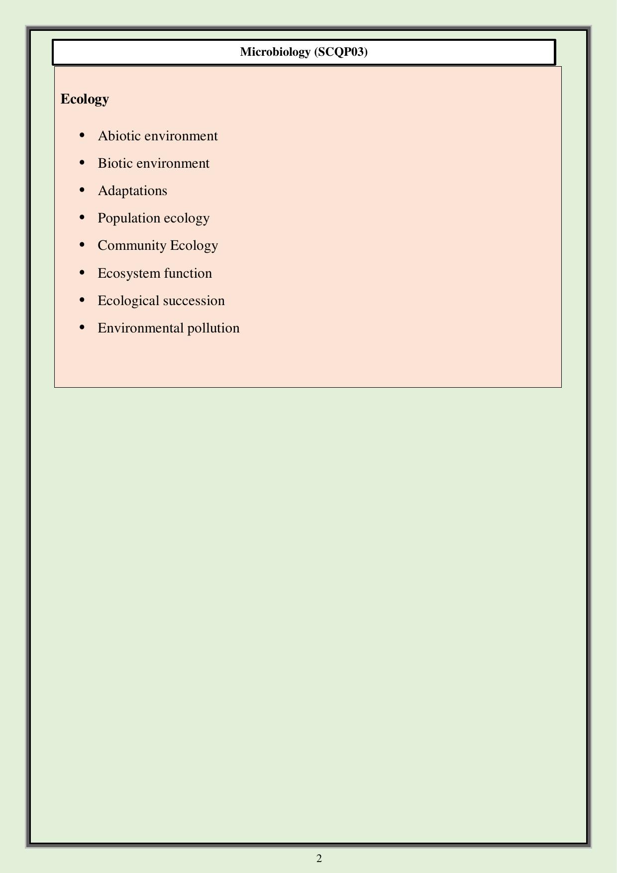 CUET PG Science Syllabus - Page 8