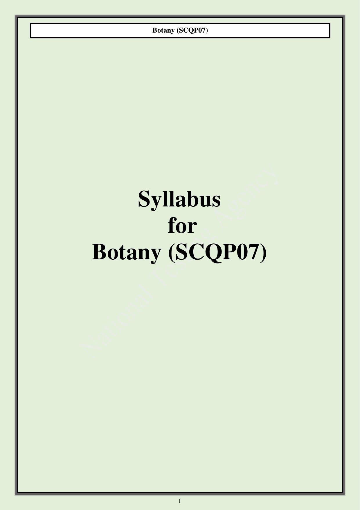 CUET PG Science Syllabus - Page 23
