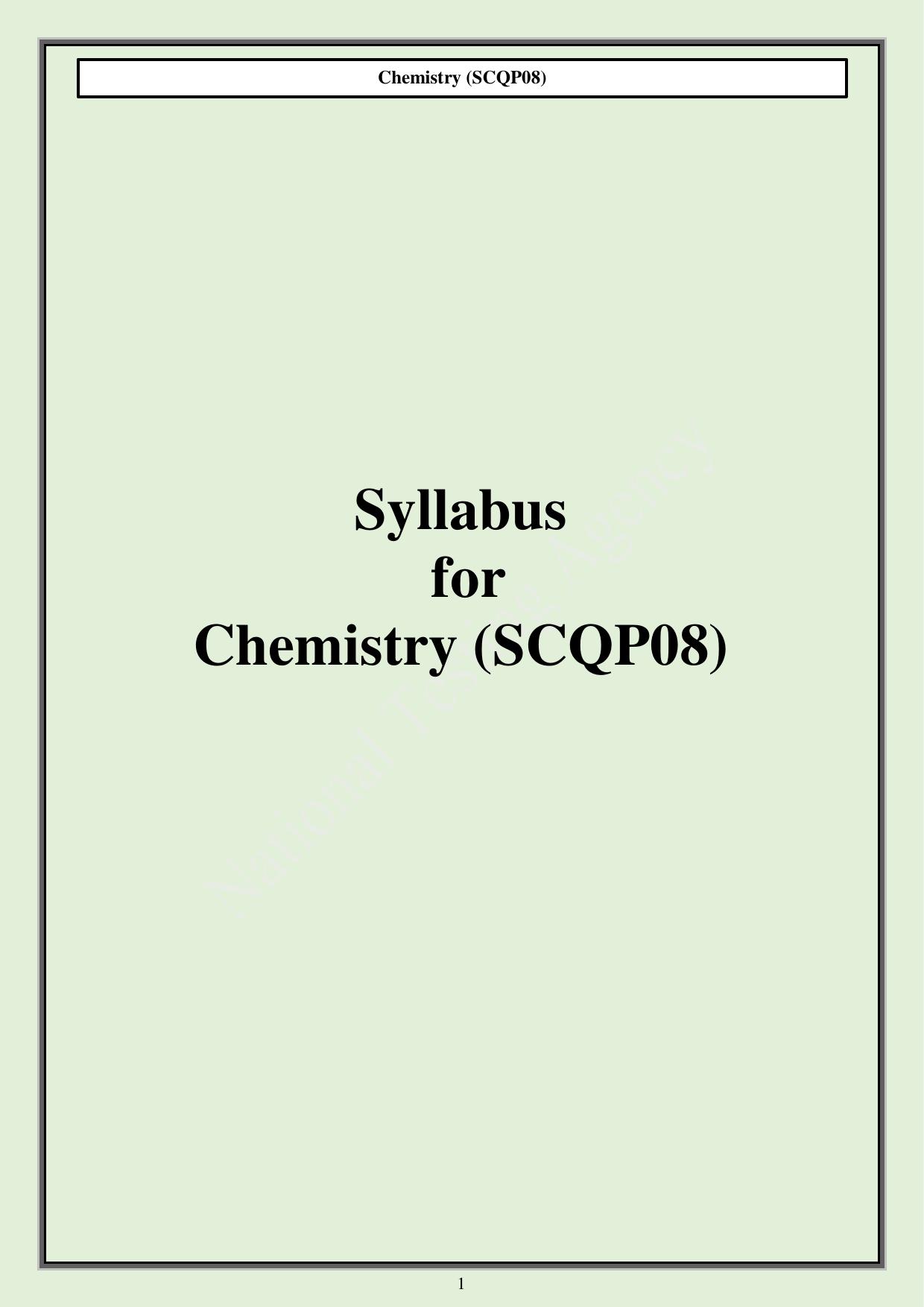 CUET PG Science Syllabus - Page 25