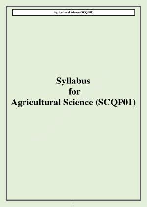 CUET PG Science Syllabus