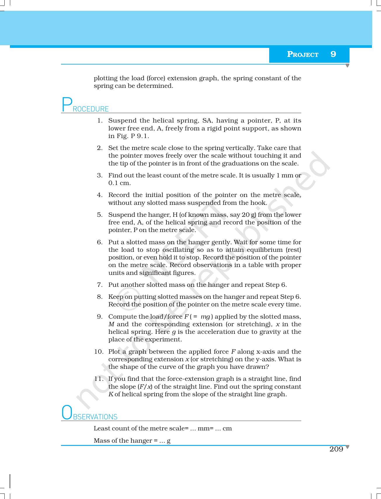 NCERT Laboratory Manuals for Class XI Physics - Project 9 - Page 2