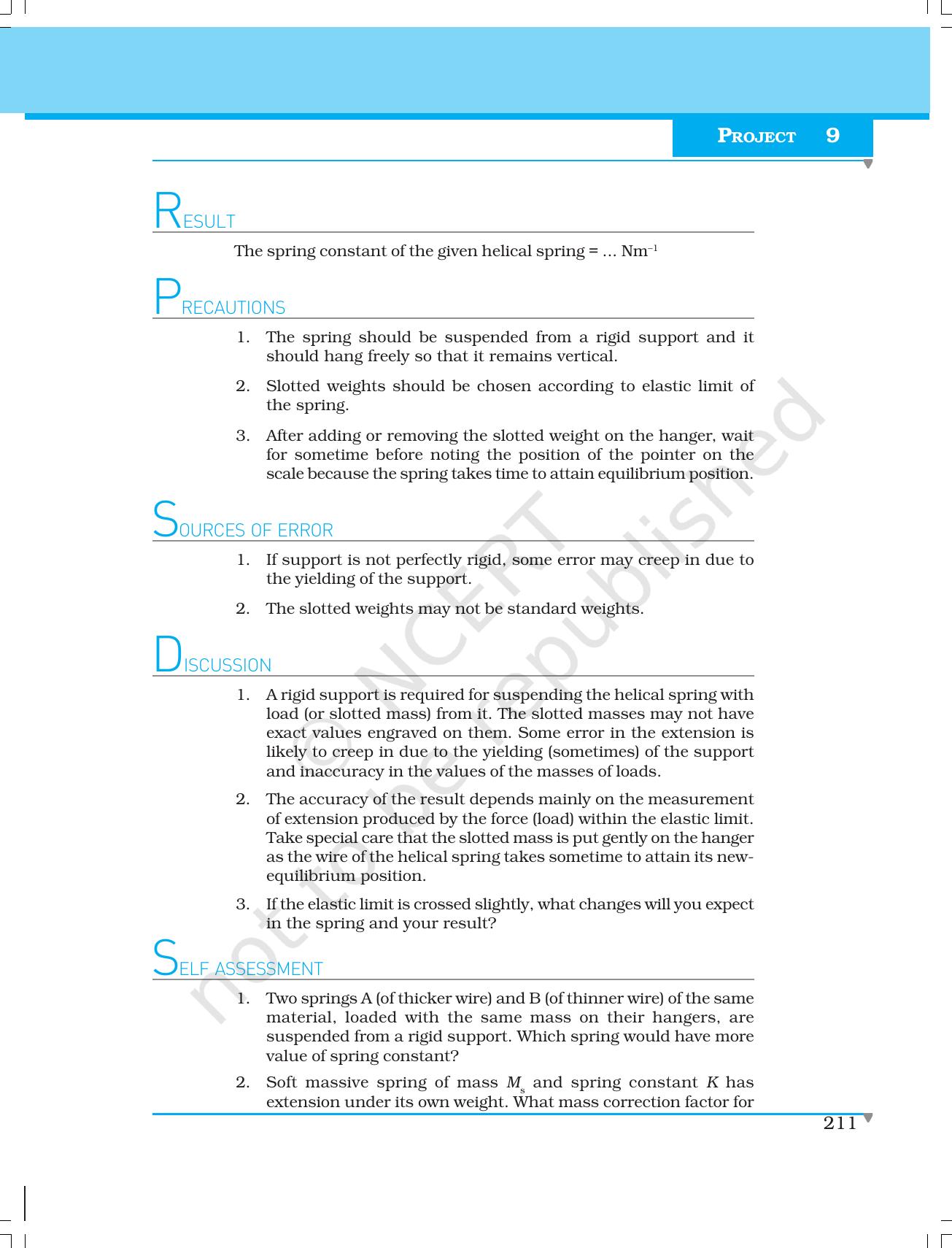 NCERT Laboratory Manuals for Class XI Physics - Project 9 - Page 4