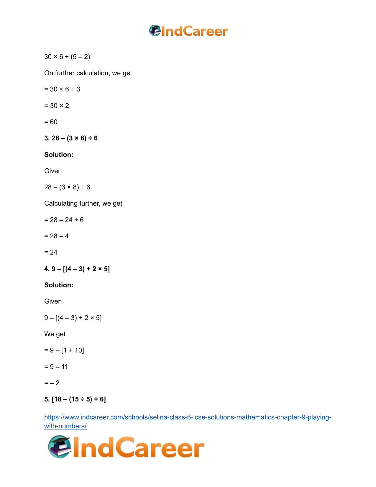Selina Class 6 ICSE Solutions Mathematics : Chapter 9- Playing With Numbers - Page 3
