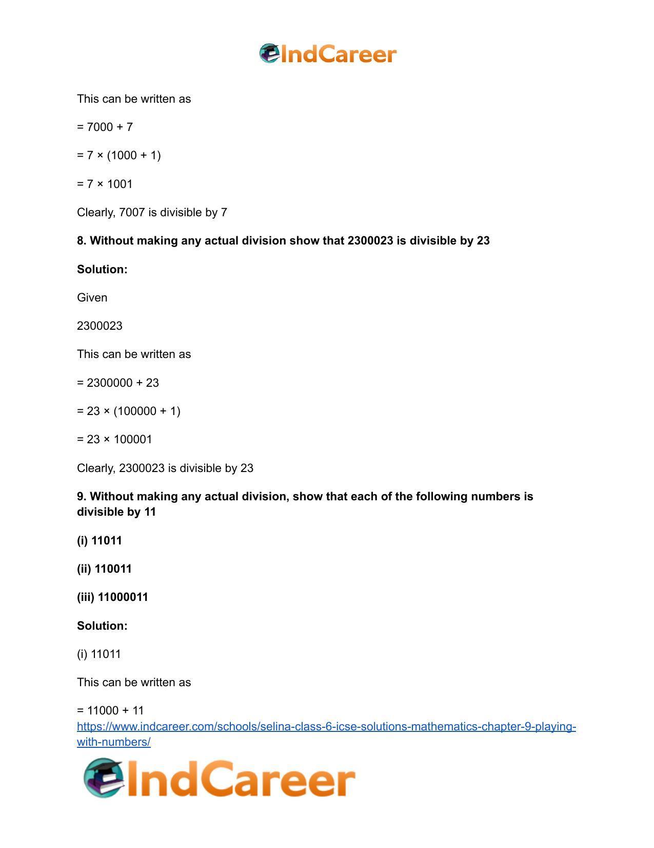 Selina Class 6 ICSE Solutions Mathematics : Chapter 9- Playing With Numbers - Page 14