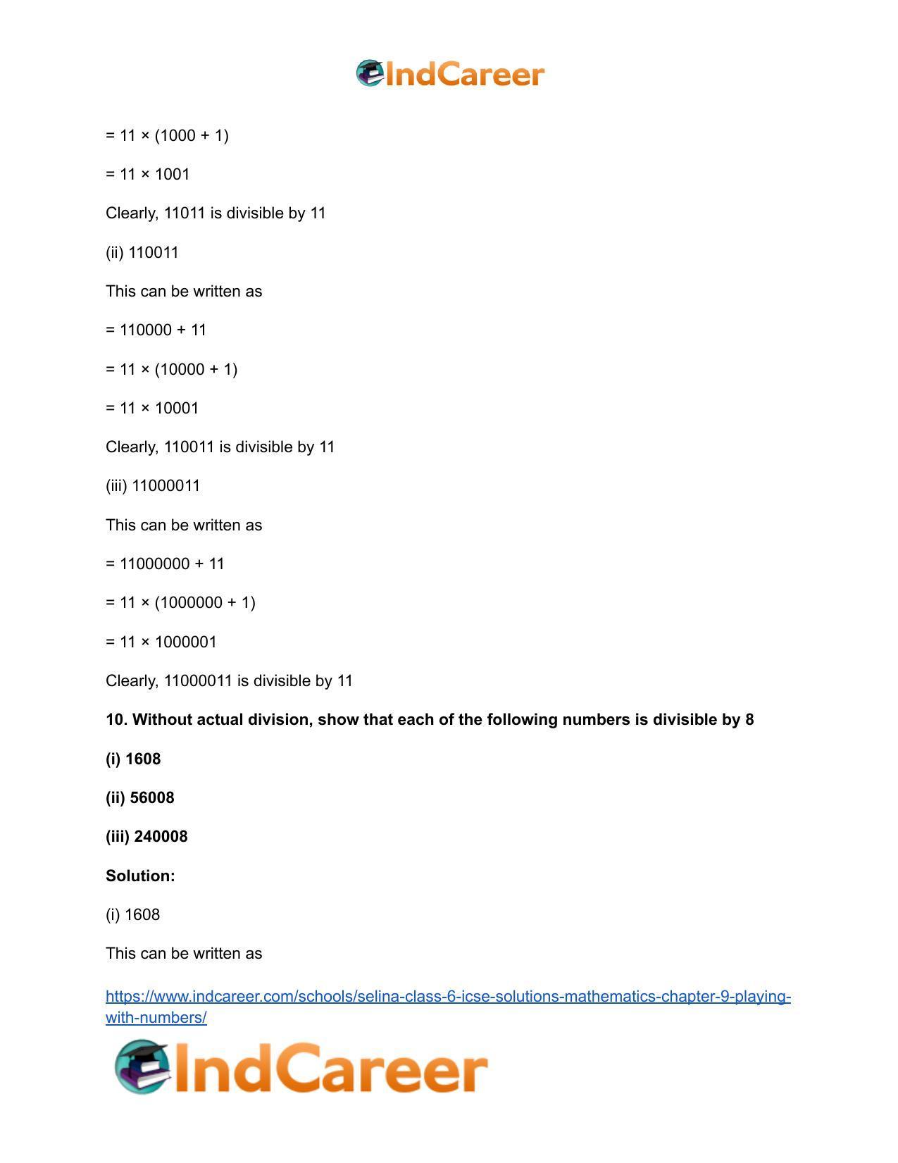 Selina Class 6 ICSE Solutions Mathematics : Chapter 9- Playing With Numbers - Page 15