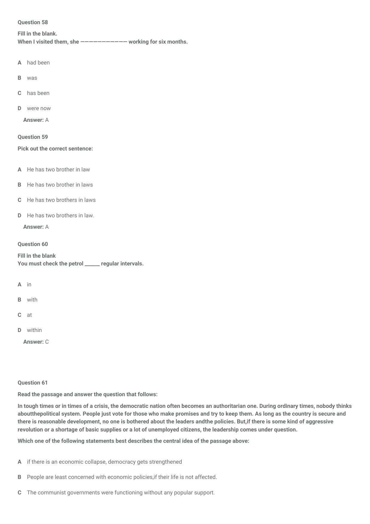 CMAT 2021 Question Paper Slot 2 - Page 26