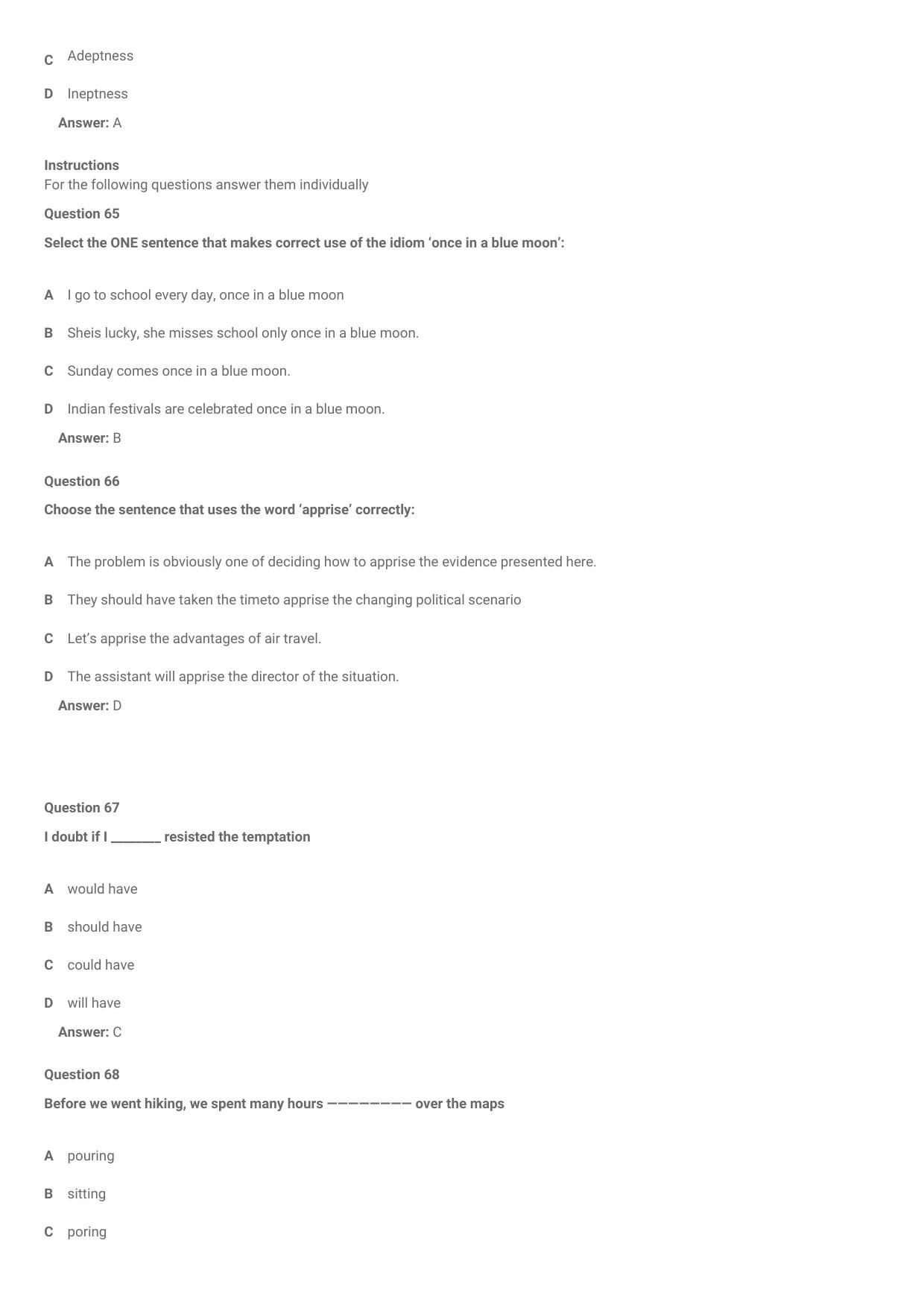 CMAT 2021 Question Paper Slot 2 - Page 28