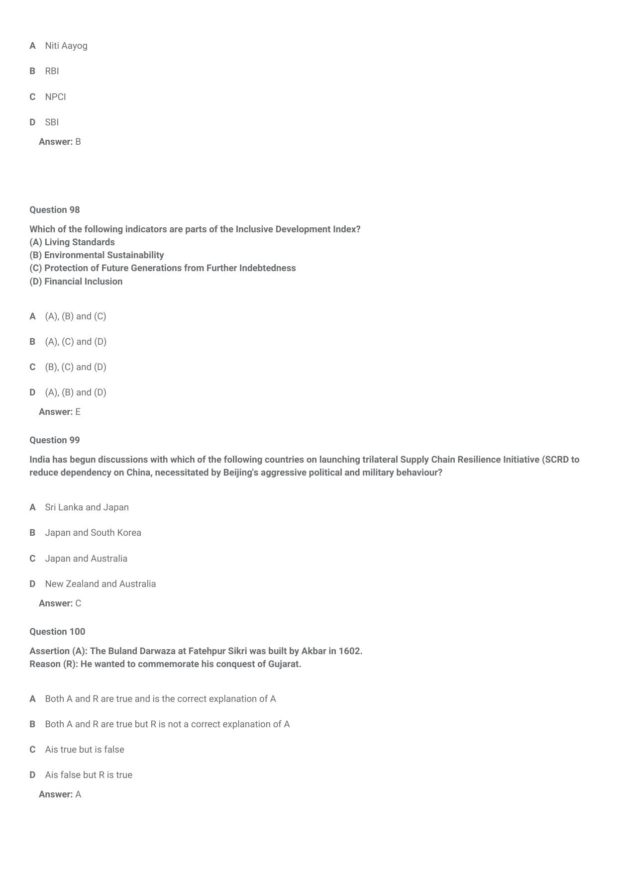 CMAT 2021 Question Paper Slot 2 - Page 36