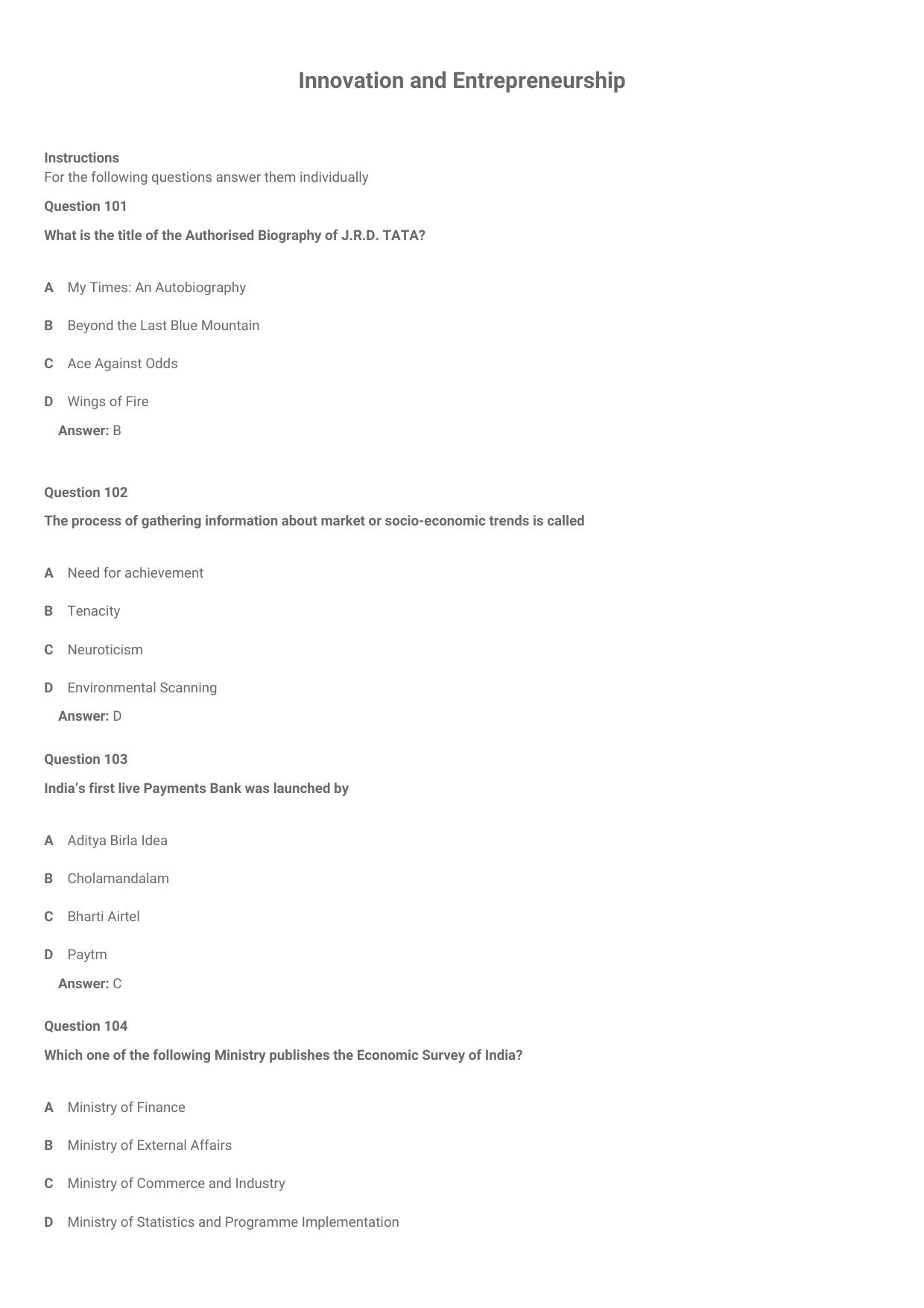 CMAT 2021 Question Paper Slot 2 - Page 37