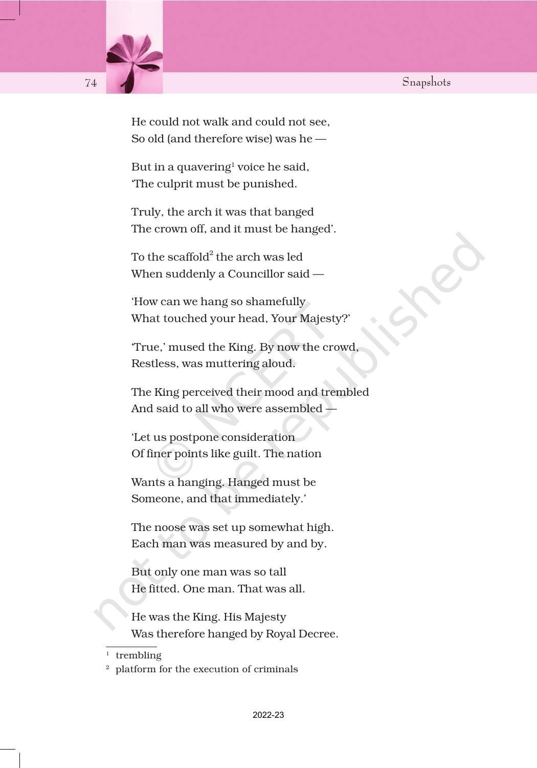 NCERT Book for Class 11 English Snapshots Chapter 8 The Tale of Melon City - Page 4
